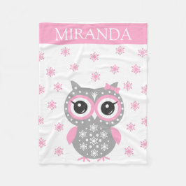 Aangepaste naam Baby Girl Fleece Blanket Deken