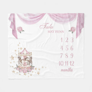 Aangepaste Naam Baby Meisje Deken Geen Marker, Car