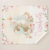 Aangepaste naam baby Nursery Sherpa Deken (Voorkant (horizontaal))