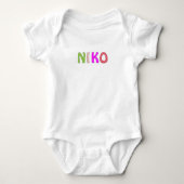 Aangepaste naam baby romper (Voorkant)