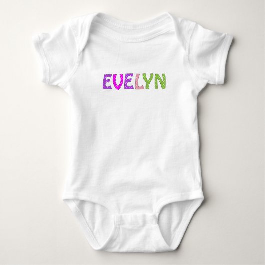 Aangepaste naam baby romper (Voorkant)