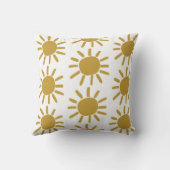 Aangepaste naam baby zon blij schattig kussen (Achterkant)