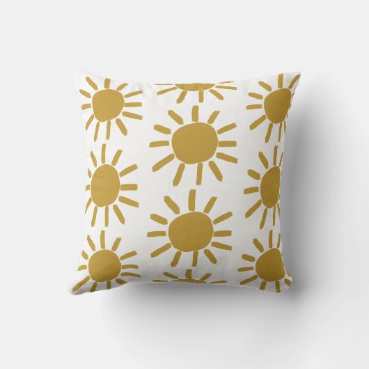 Aangepaste naam baby zon blij schattig kussen (Achterkant)