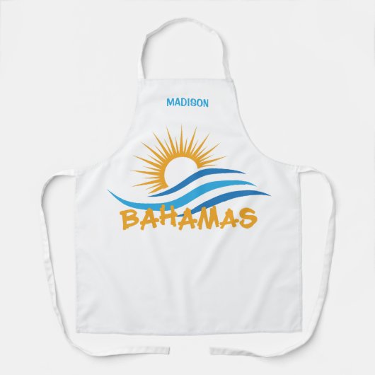 Aangepaste naam Bahama's Schort (Voorkant)