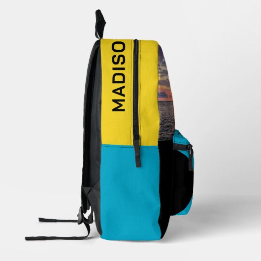 Aangepaste naam Bahama's Sunset Bedrukte Rugzak (Links)