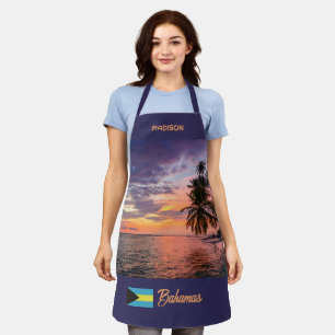 Aangepaste naam Bahama's Sunset Schort