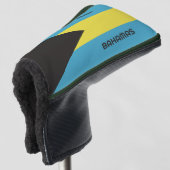 Aangepaste naam Bahamas-vlag Golfheadcover (3/4 voorkant)