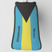 Aangepaste naam Bahamas-vlag Golfheadcover (Draai 90)