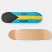 Aangepaste naam Bahamas-vlag Persoonlijk Skateboard (Horizontaal)