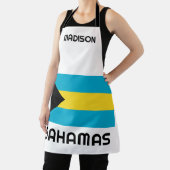 Aangepaste naam Bahamas-vlag Schort (Insitu)