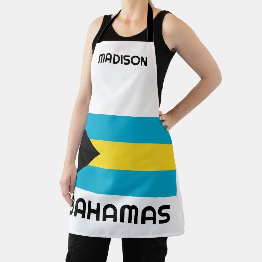 Aangepaste naam Bahamas-vlag Schort (Insitu)