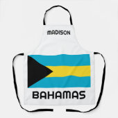 Aangepaste naam Bahamas-vlag Schort (Voorkant)