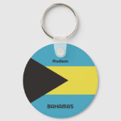 Aangepaste naam Bahamas-vlag Sleutelhanger (Achterkant)