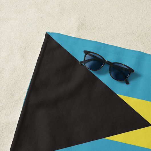 Aangepaste naam Bahamas-vlag Strandlaken (In situ)