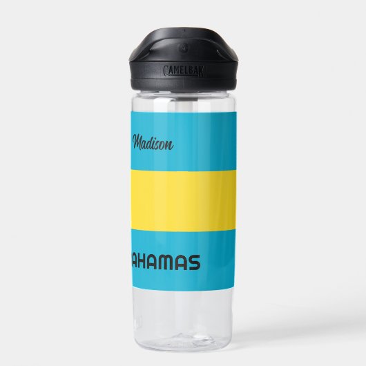 Aangepaste naam Bahamas-vlag Waterfles (Achterkant)