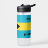 Aangepaste naam Bahamas-vlag Waterfles (Links)