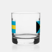 Aangepaste naam Bahamas-vlag Whisky Glas (Rechts)