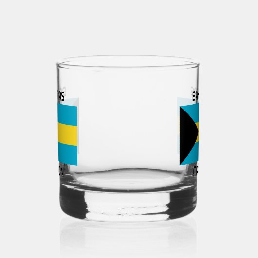 Aangepaste naam Bahamas-vlag Whisky Glas (Rechts)
