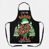 Aangepaste naam Baker elf gepersonaliseerd Schort (Voorkant)