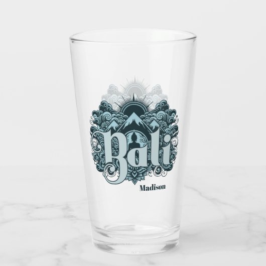 Aangepaste naam Bali Glas (Achterkant)