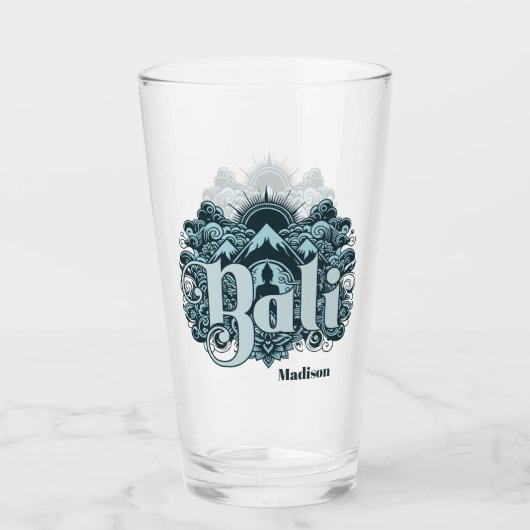 Aangepaste naam Bali Glas (Voorkant)