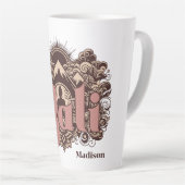 Aangepaste naam Bali Latte Mok (Rechterhoek)