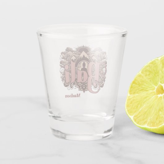 Aangepaste naam Bali Shot Glas (Achterkant)