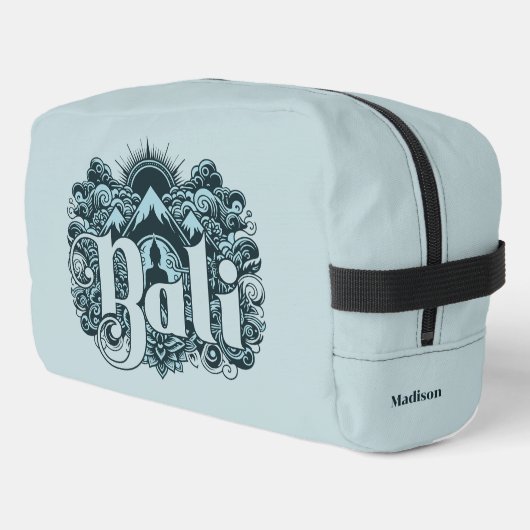 Aangepaste naam Bali Toilettasje (Linkerhoek)