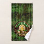 Aangepaste naam balk Irish Pub Sign St Patricks Da Handdoek (Handdoek)