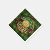 Aangepaste naam balk Irish Pub Sign St Patricks Da Servetten (Hoek)