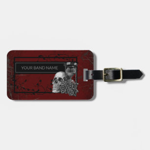 Aangepaste naam band merchandise coole rock schede bagagelabel