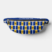 Aangepaste naam BARBADOS FLAG Fanny Pack Heuptasje (Liggend)