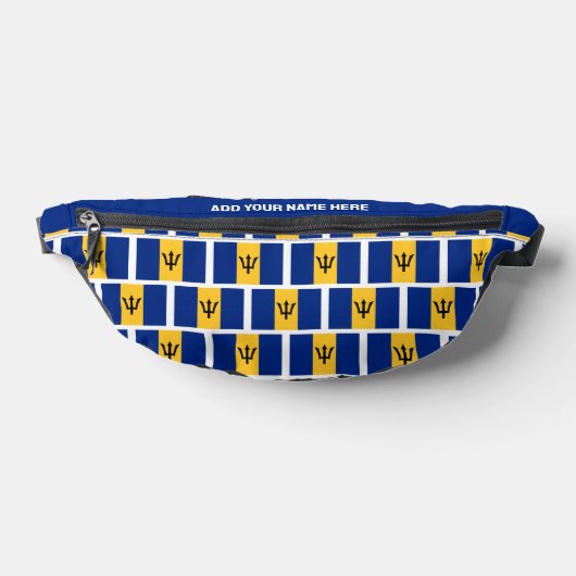 Aangepaste naam BARBADOS FLAG Fanny Pack Heuptasje (Liggend)
