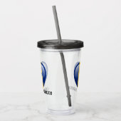 Aangepaste naam Barbados Love Acryl Drinkbeker (Links)