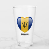 Aangepaste naam Barbados Love Glas (Voorkant)