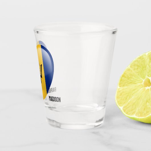 Aangepaste naam Barbados Love Shot Glas (Rechts)