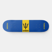 Aangepaste naam Barbados-vlag Persoonlijk Skateboard (Horizontaal)