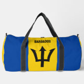 Aangepaste naam Barbados-vlag Plunjezak (Voorkant)