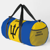 Aangepaste naam Barbados-vlag Plunjezak (Rechterhoek)