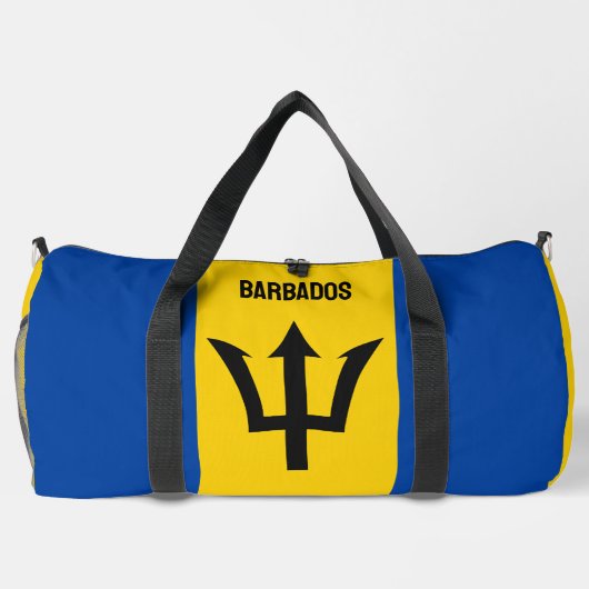 Aangepaste naam Barbados-vlag Plunjezak (Achterkant)
