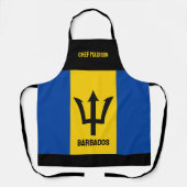 Aangepaste naam Barbados-vlag Schort (Voorkant)