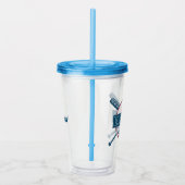 Aangepaste naam Baseball Acryl Drinkbeker (Rechts)