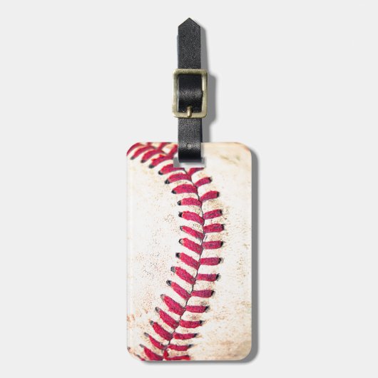 Aangepaste naam Baseball Bagagelabel (Voorkant verticaal)