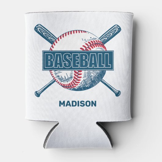 Aangepaste naam Baseball Blikjeskoeler (Voorkant)