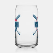 Aangepaste naam Baseball Blikvorm Glas (Links)