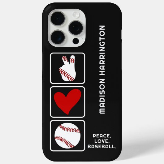 Aangepaste naam Baseball Case-Mate iPhone Case (Achterkant)