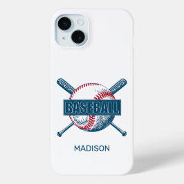 Aangepaste naam Baseball iPhone 15 Mini Hoesje