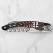 Aangepaste naam Baseball & Jersey nummer Kurkentrekker (Achterkant)