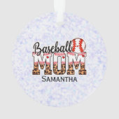 Aangepaste naam Baseball Ma | MOEDERDAG Ornament (achterkant)