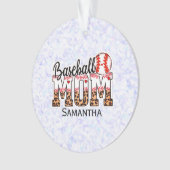 Aangepaste naam Baseball Ma | MOEDERDAG Ornament (voorkant)